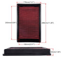 High-Flow Flat Air Filter — Universal Fit for VW, Toyota, BMW, Honda & More