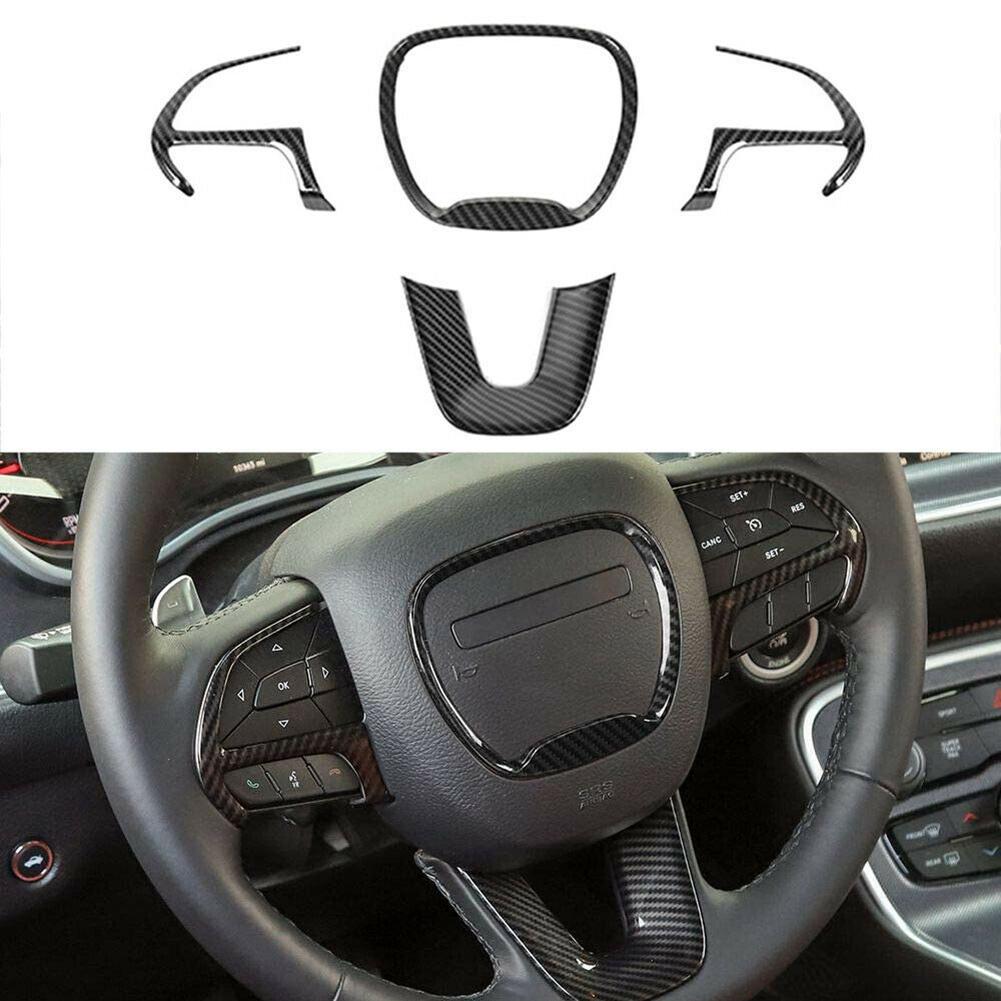 Steering Wheel Button Sticker — Challenger, Charger & Durango Trim