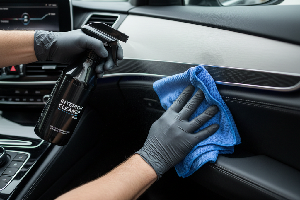 Door panel cleaning